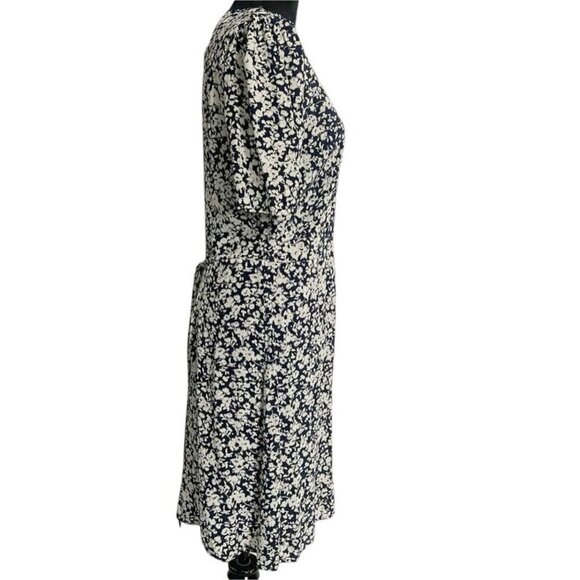 NEW & Other Stories Size 8  Printed Scallop Wrap Mini Dress $99 - Picture 7 of 16